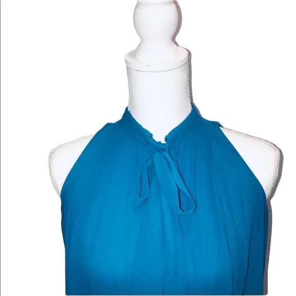 Worthington Sleeveless Tie Neck Blouse Size Small - Picture 2 of 5